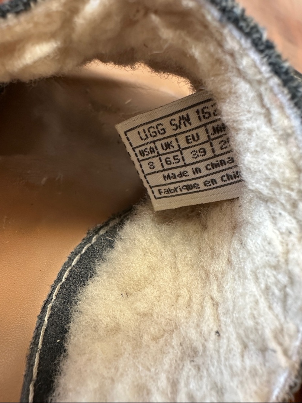 UGG Black Shearling-Lined Slide Sandals - Picture 7 of 8